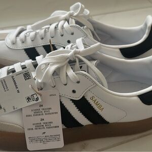 Adidas Samba White Black Sneakers